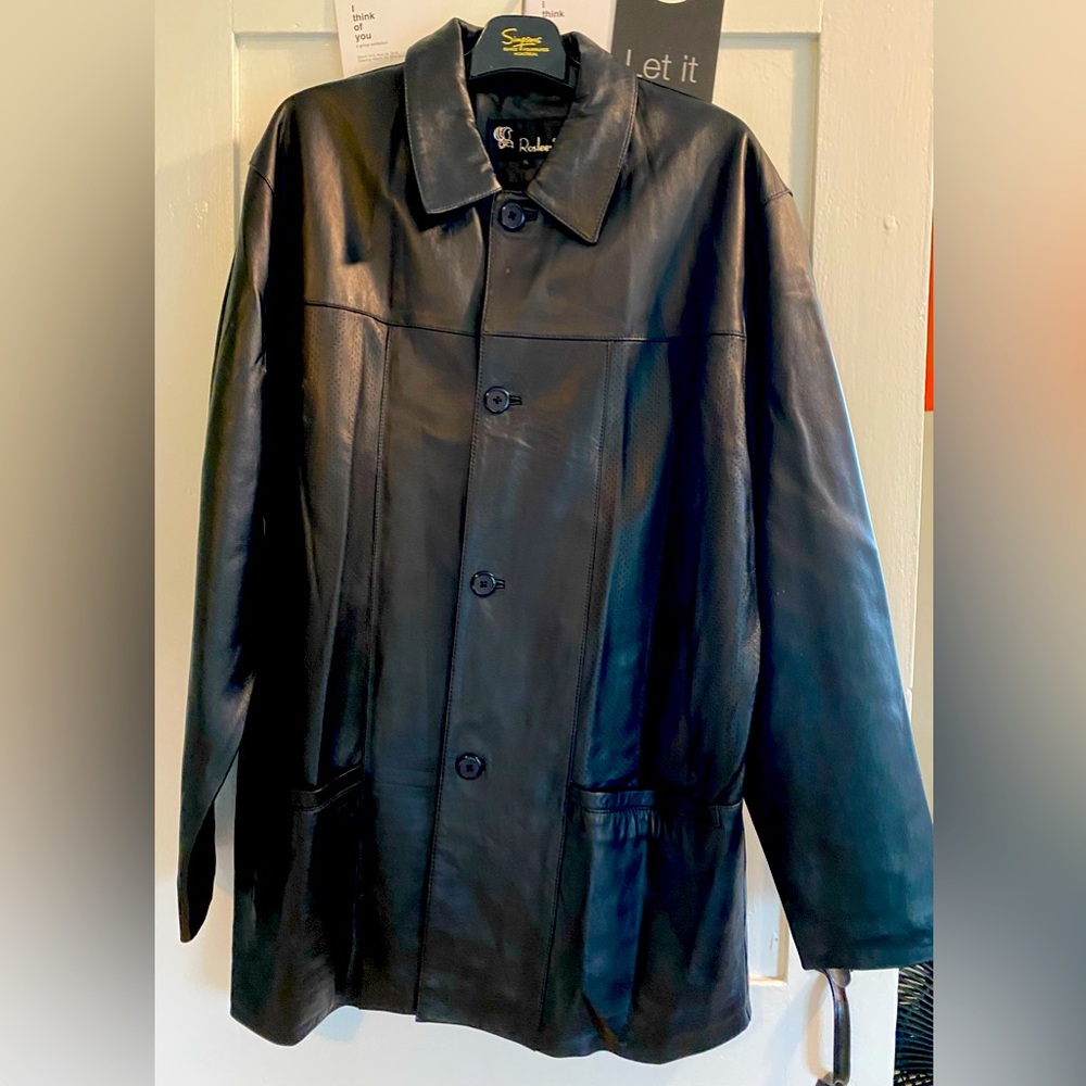 Scully Men's Black Leather Shirt Jacket